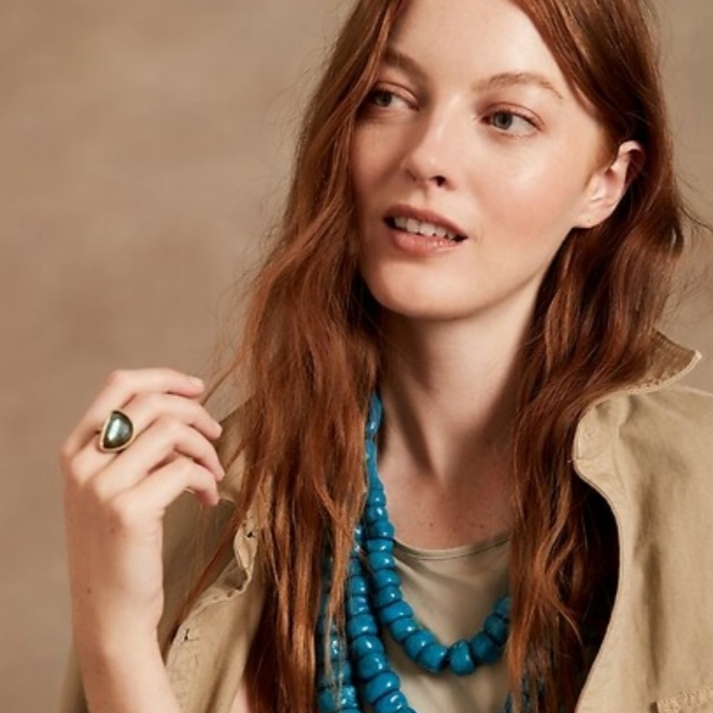 IN SEARCH OF: Banana Republic Turquoise Large Bead Necklace ~ PLEASE SHARE